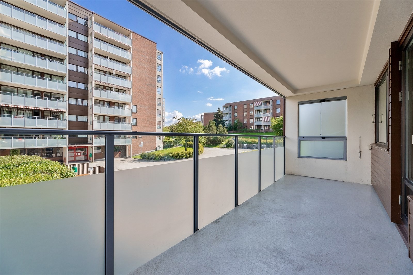 Balkong er på hele 12 m². Galleribilde