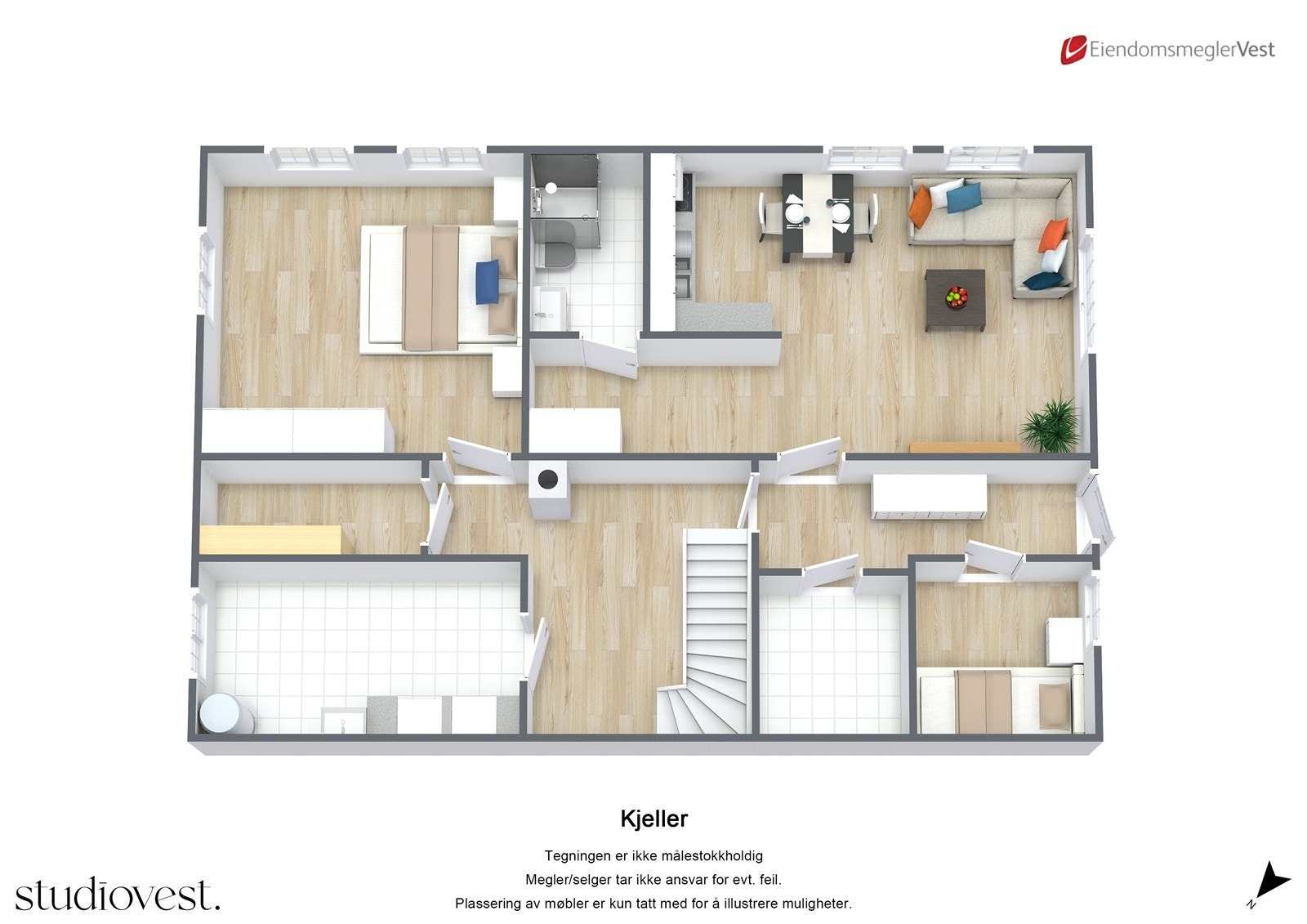 Våningshus: Kjeller. Galleribilde