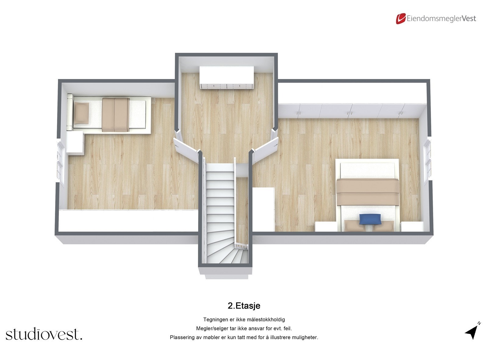 Enebolig: Loft. Galleribilde