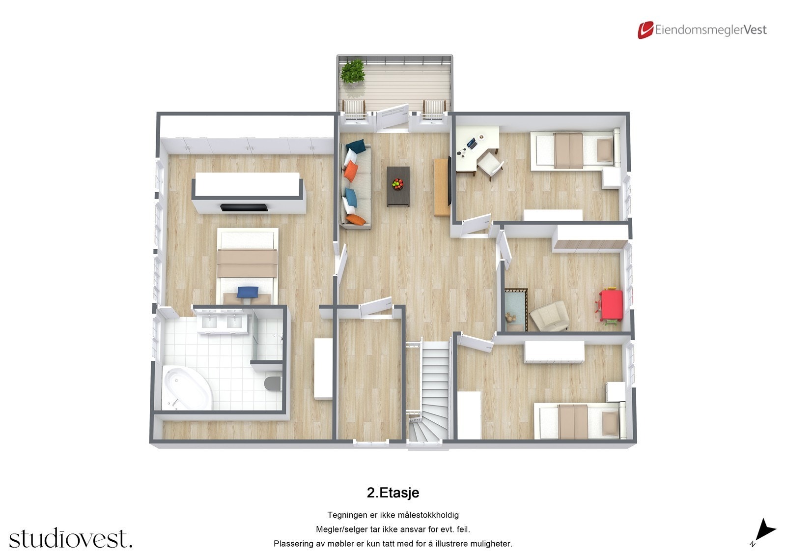 Våningshus: Loft. Galleribilde