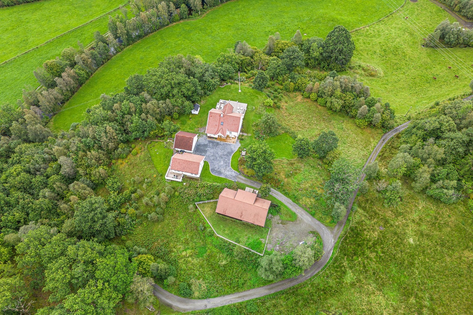 Oversiktsbilde fra tomten. Galleribilde