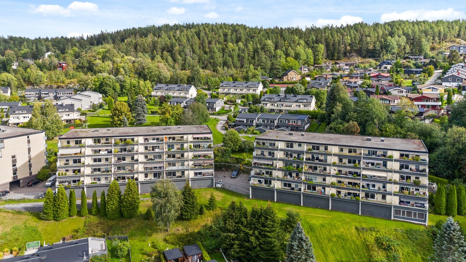 Borettslaget fremstår som godt vedlikeholdt og blir regnet som ett av de mest attraktive borettslagene på Lindeberg Galleribilde