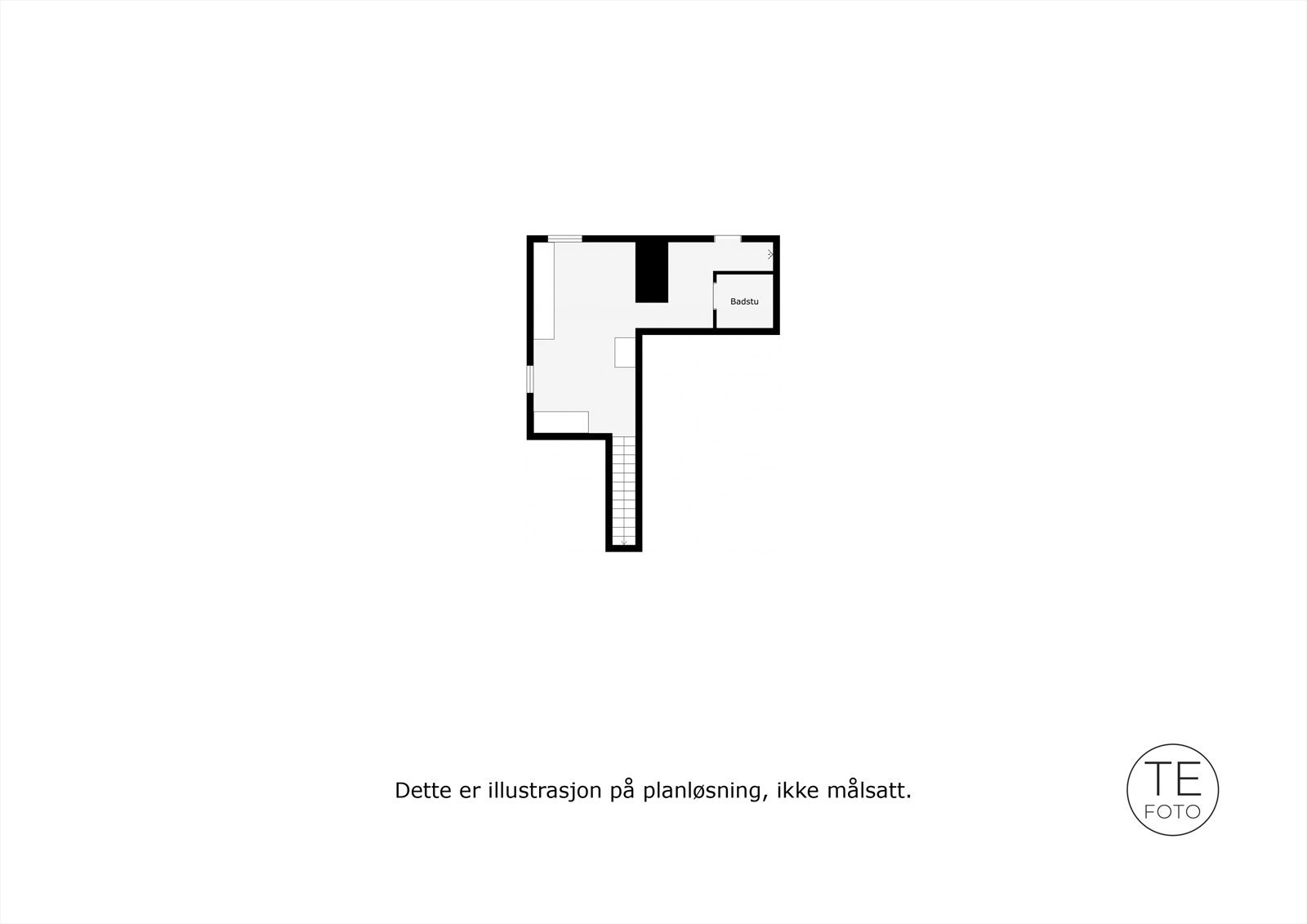 Plantegning kjeller. Galleribilde