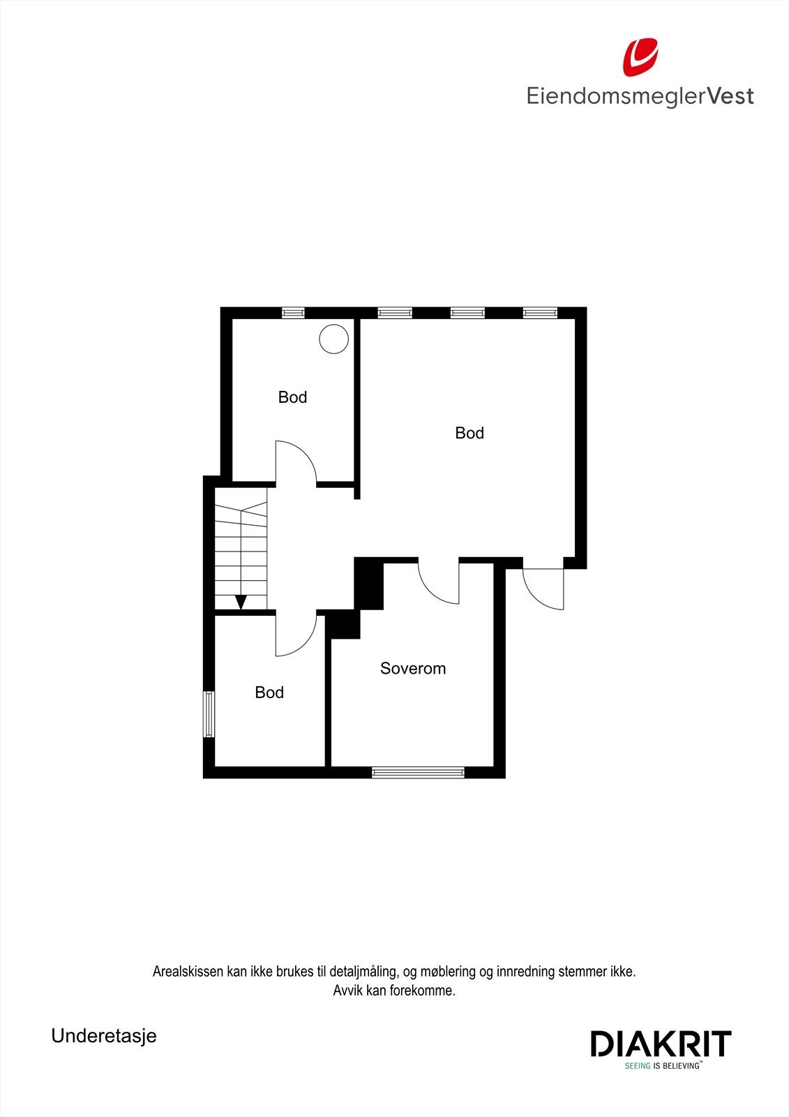 Plantegning underetasje. Galleribilde