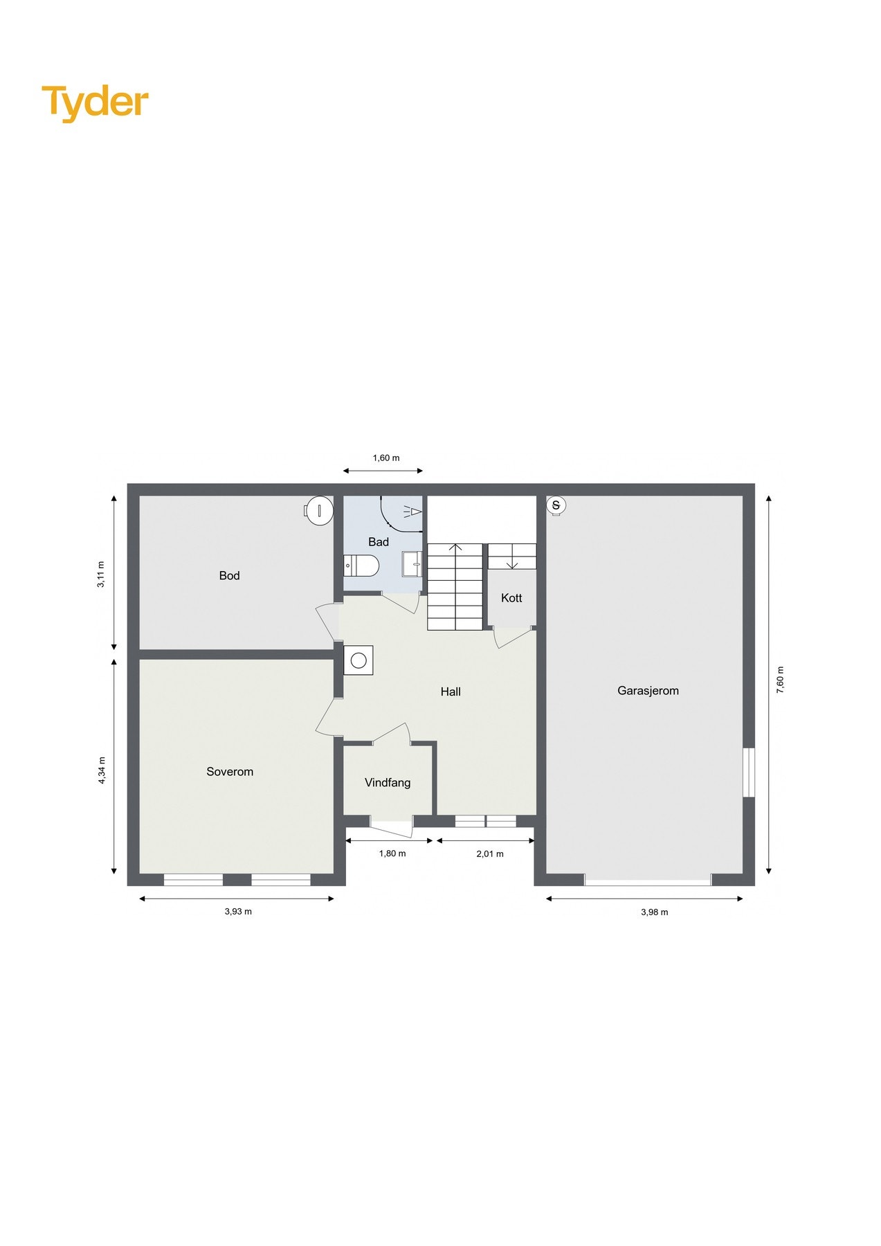 Plantegning underetasje Galleribilde