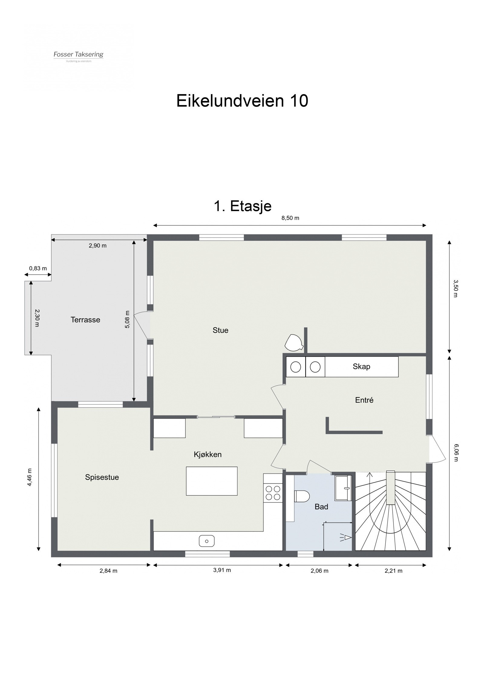 Plantegning 1. Etasje Galleribilde