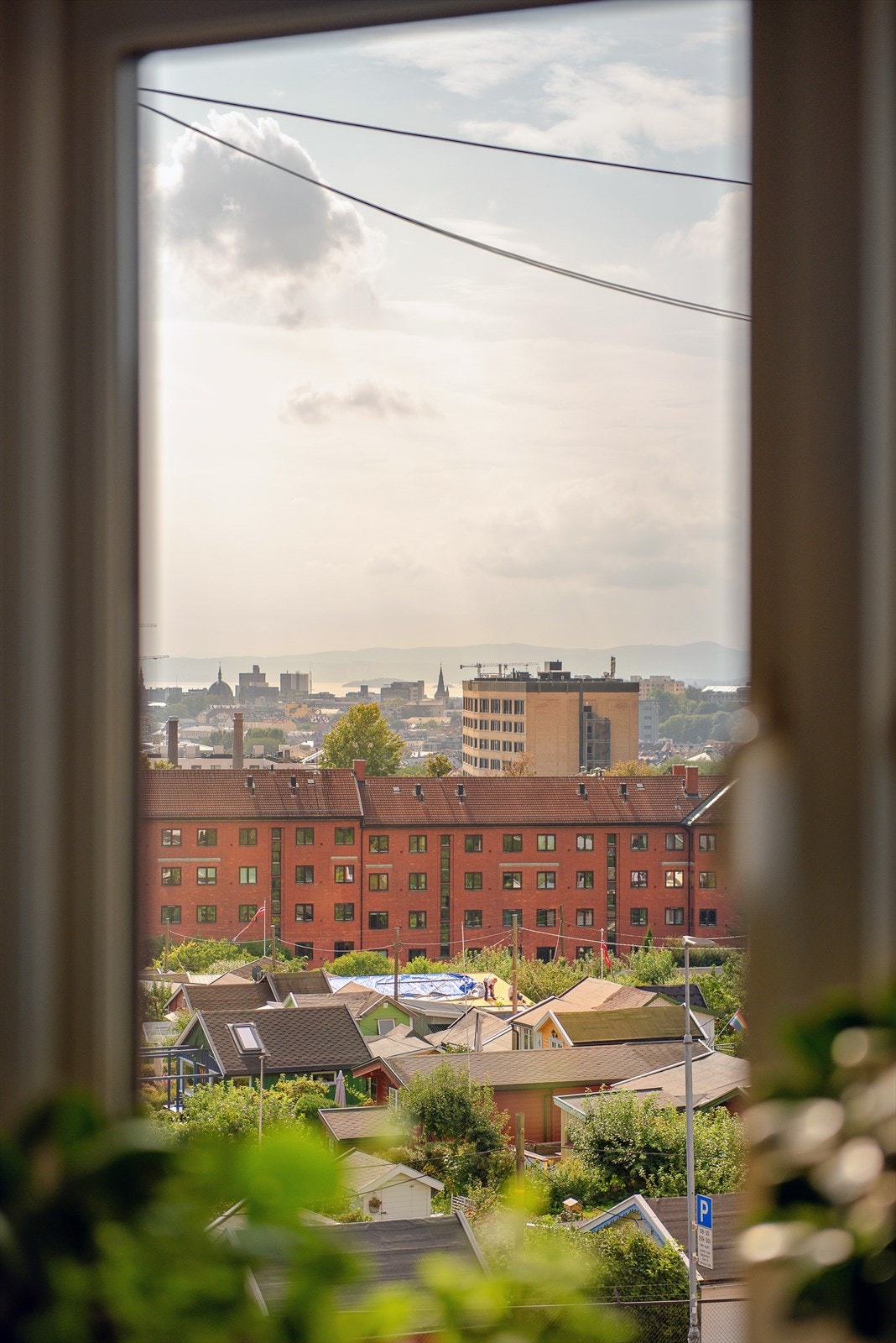 Utsikt fra kjøkkenvinduet. Galleribilde