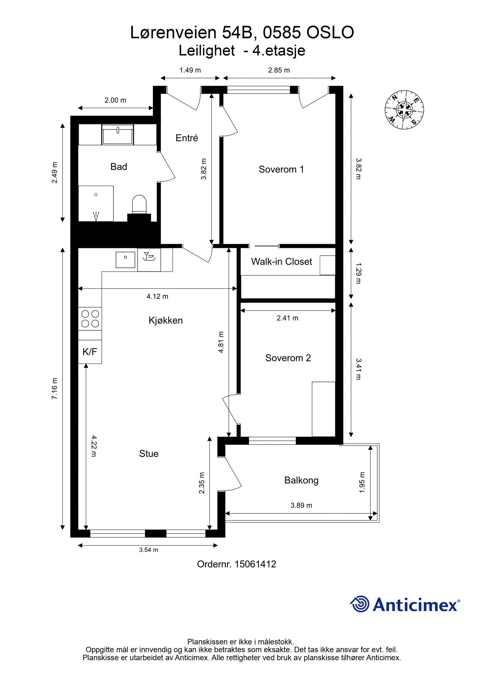 Plantegning Galleribilde