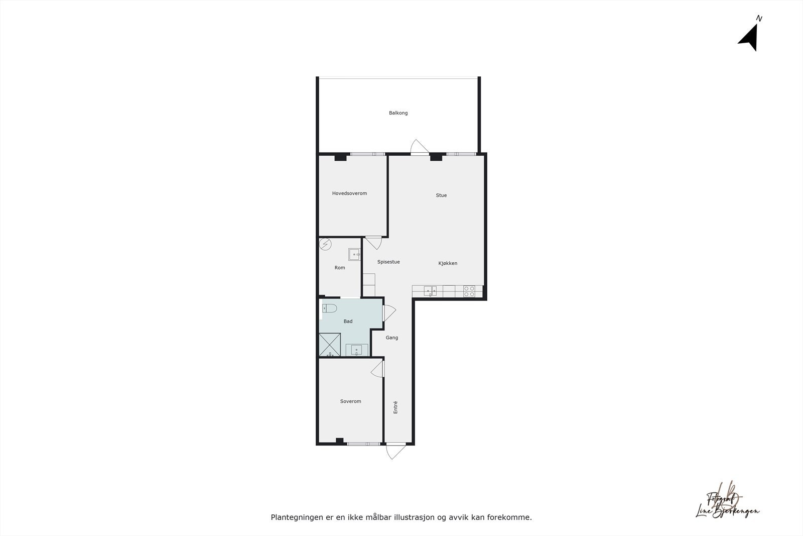 Plantegning Galleribilde