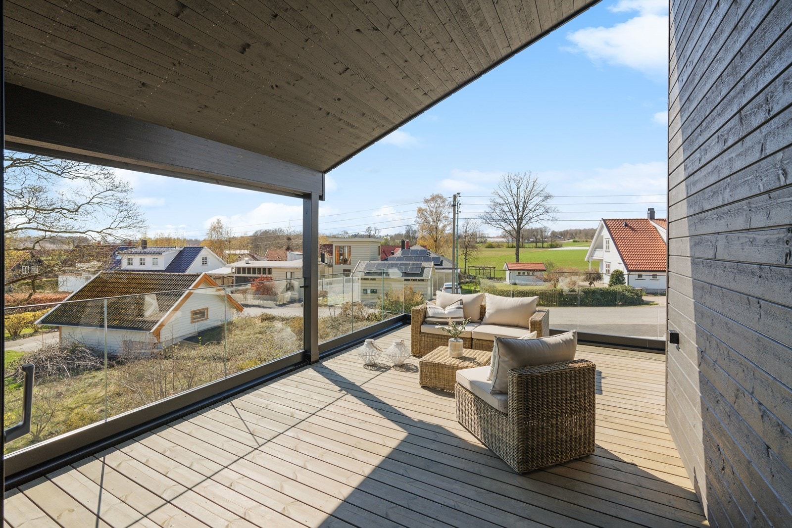 Begge terrassen er delvis overbygget. Galleribilde