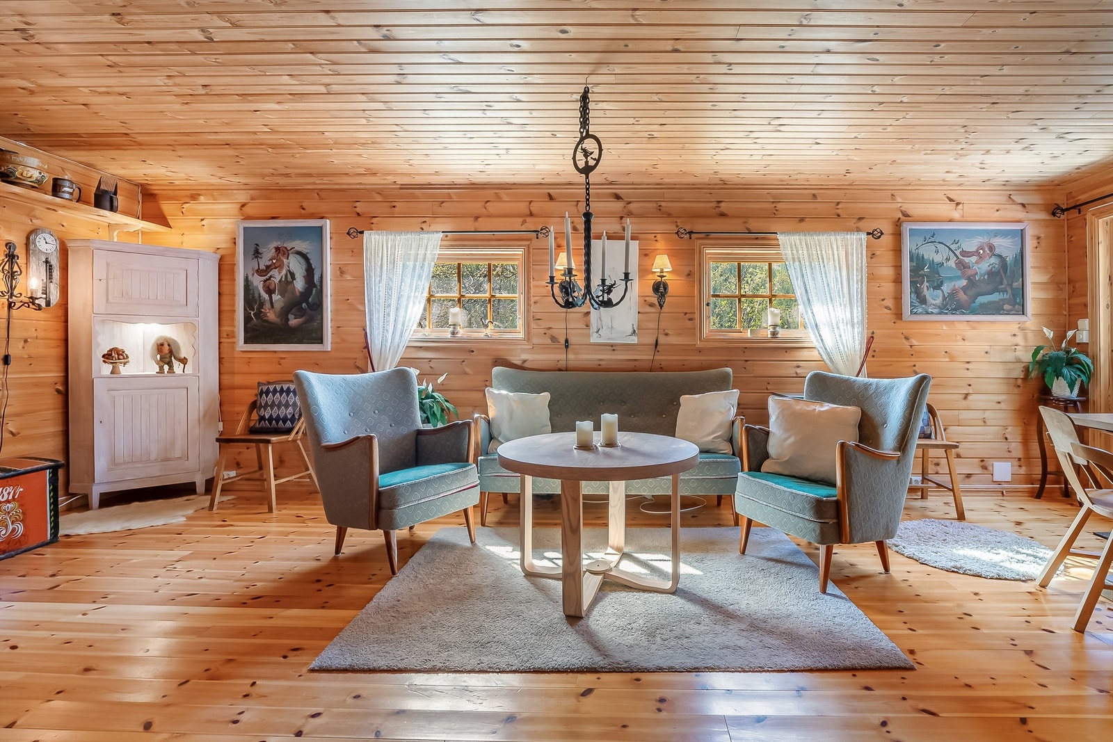 Hytten er bygd i 1956, og har blitt renovert mellom 2005-2009 Galleribilde