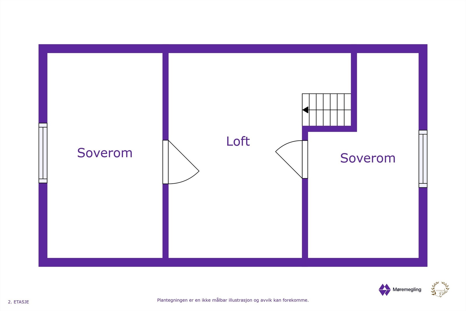 Plantegning loft Galleribilde