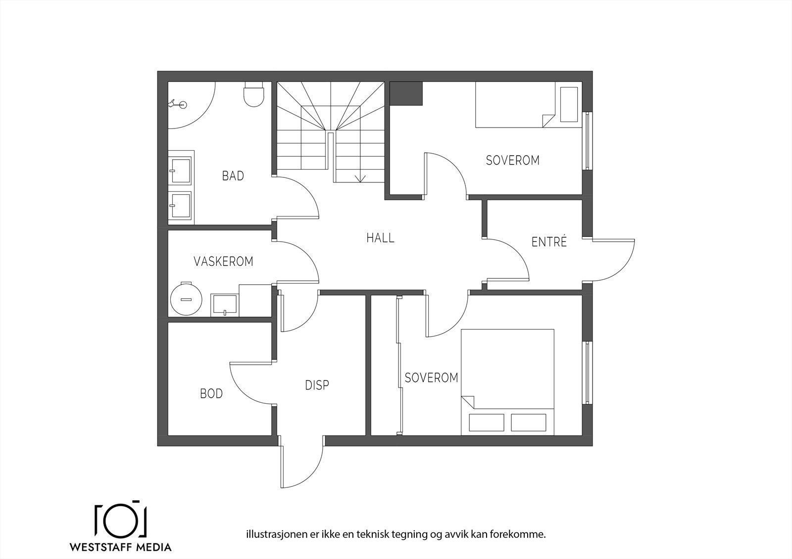 Plantegning 1.etasje. Galleribilde