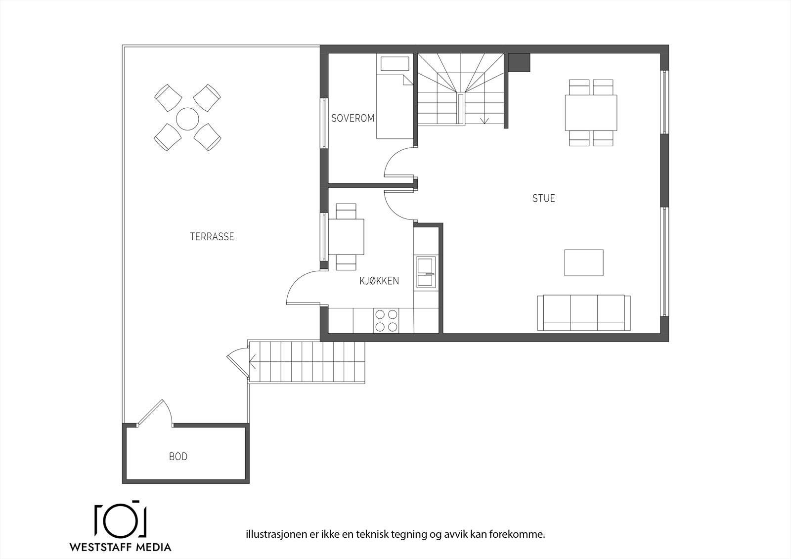 Plantegning 2.etasje. Galleribilde