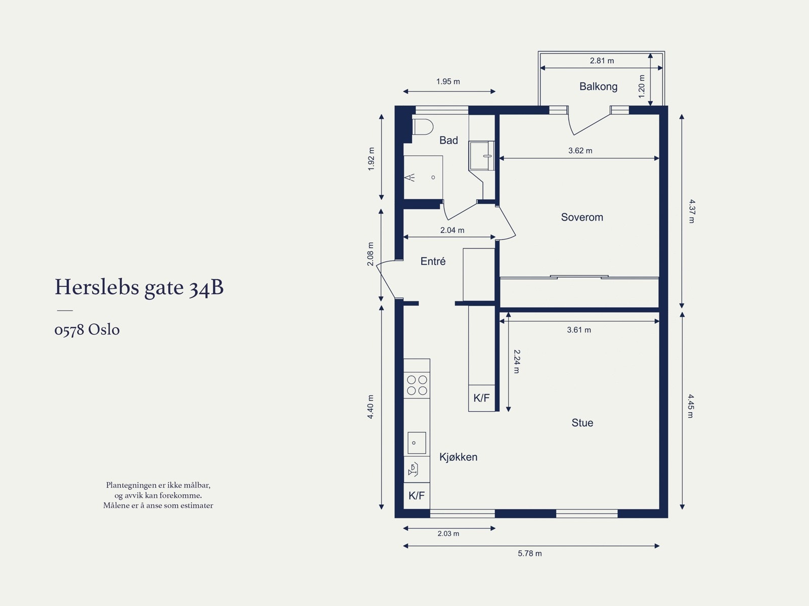 Plantegning | Herslebs gate 34B Galleribilde