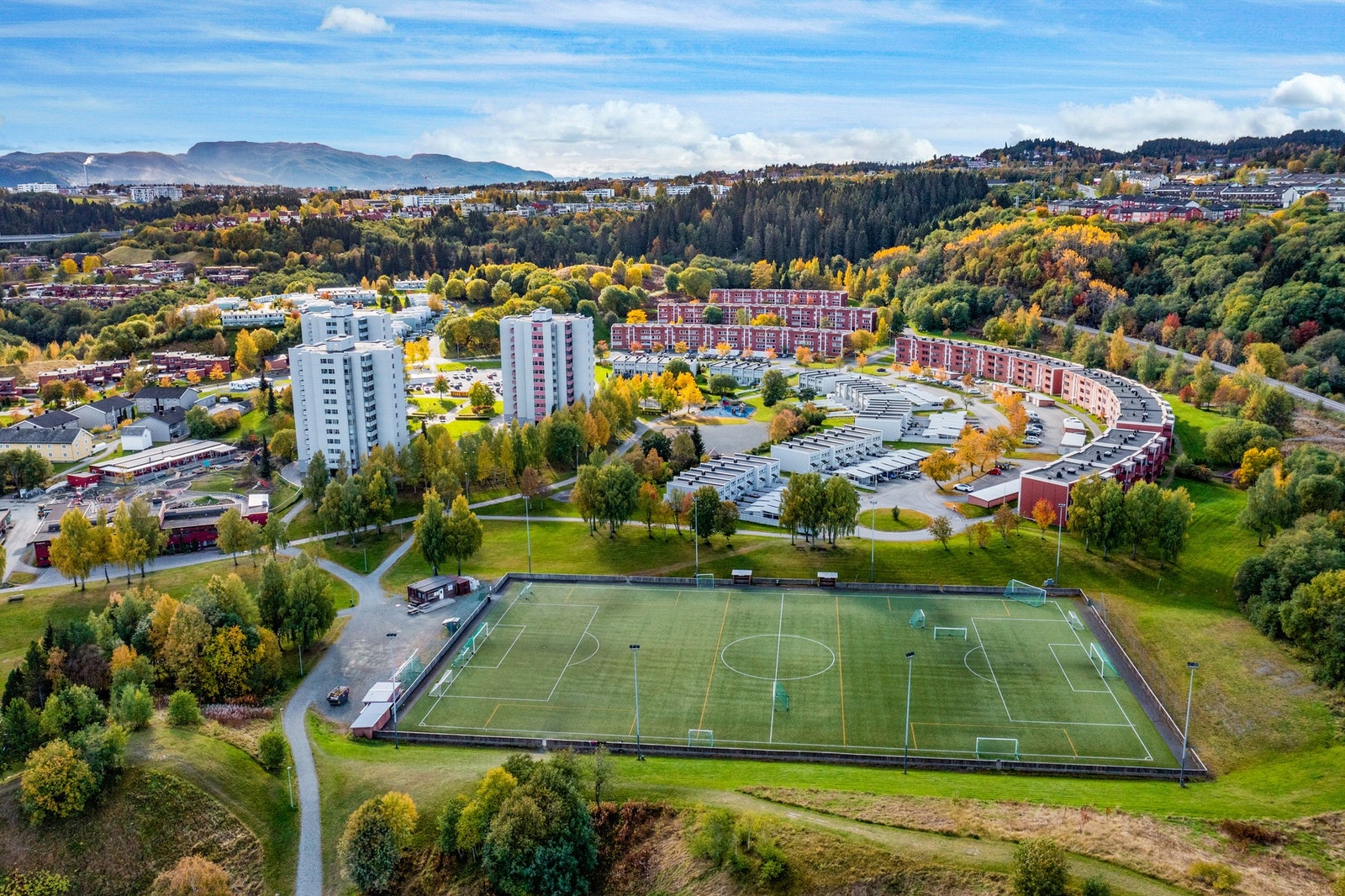 Det er turterreng like utenfor boligen. Galleribilde