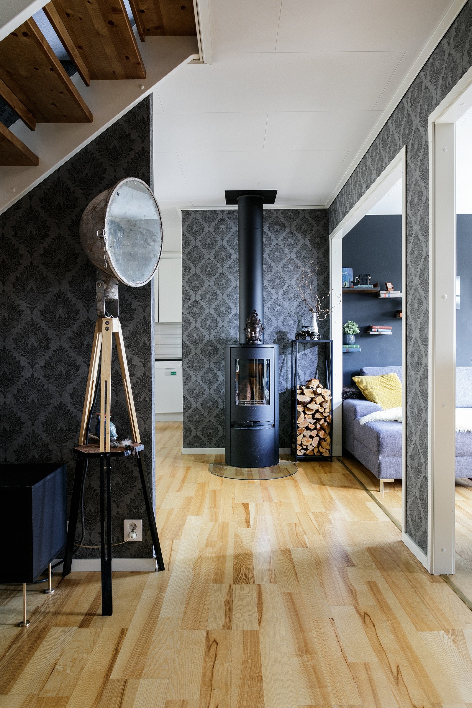 Peisovnen er strategisk plassert i åpen løsning Galleribilde