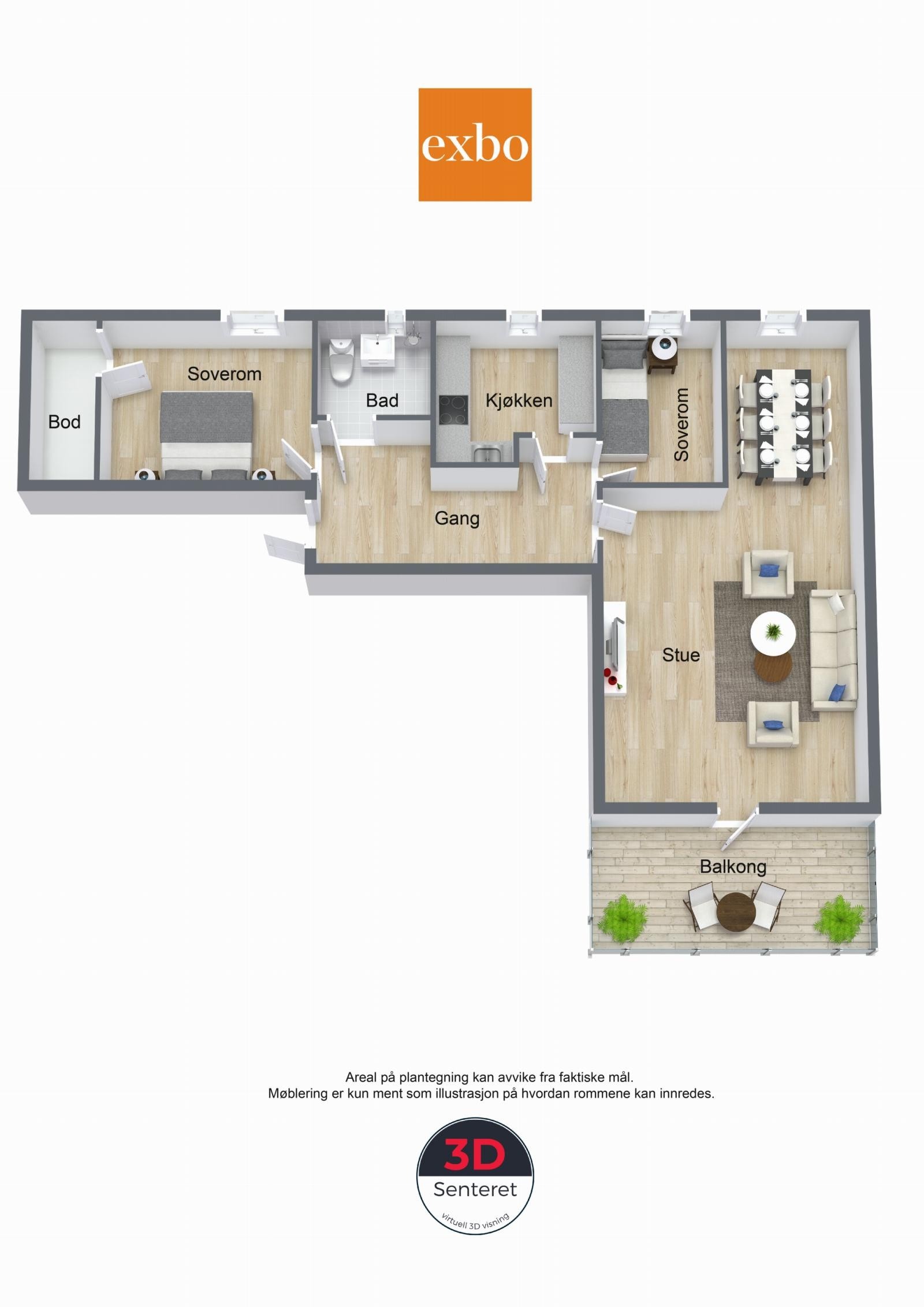 Plantegning 1.etasje Galleribilde