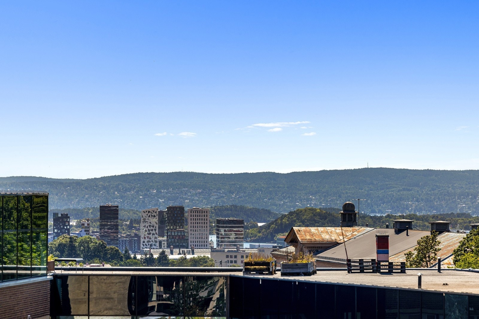 Utsikt fra balkong. Galleribilde