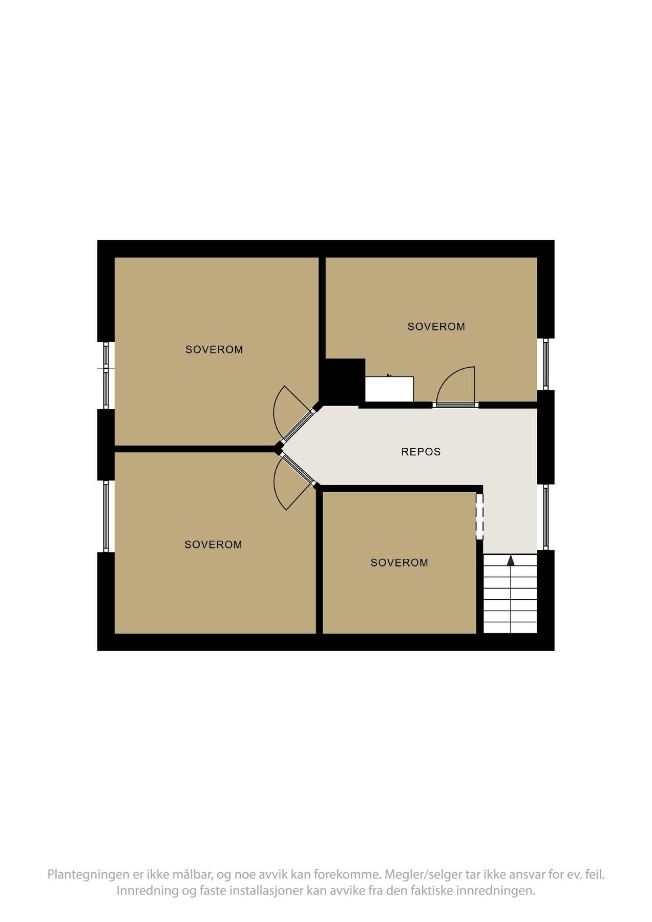 Plantegning loftetasje Galleribilde