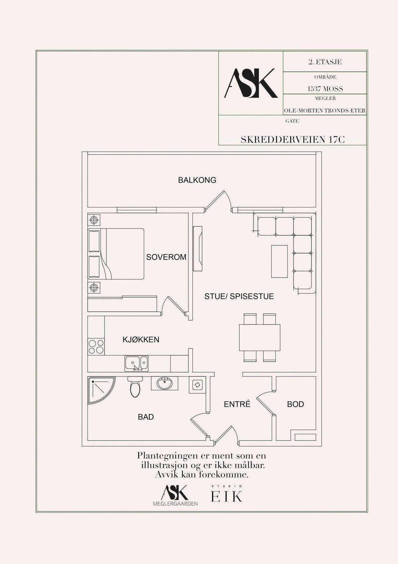 Plantegning Galleribilde