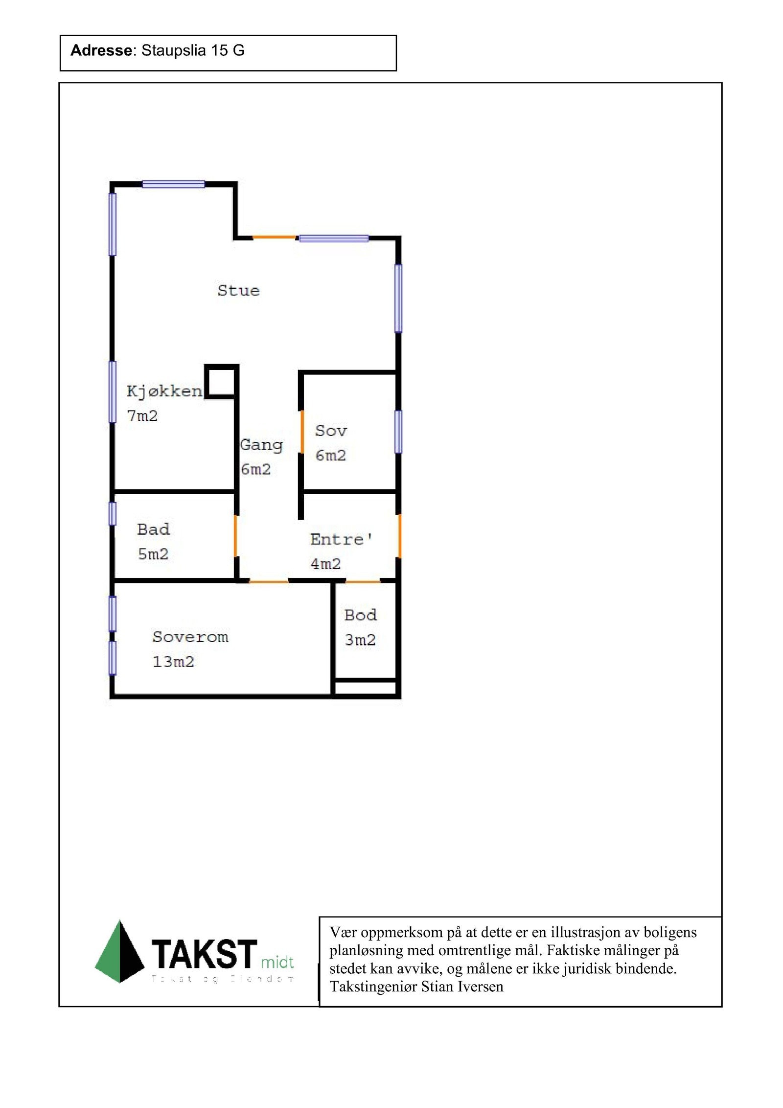 Planskisse Galleribilde