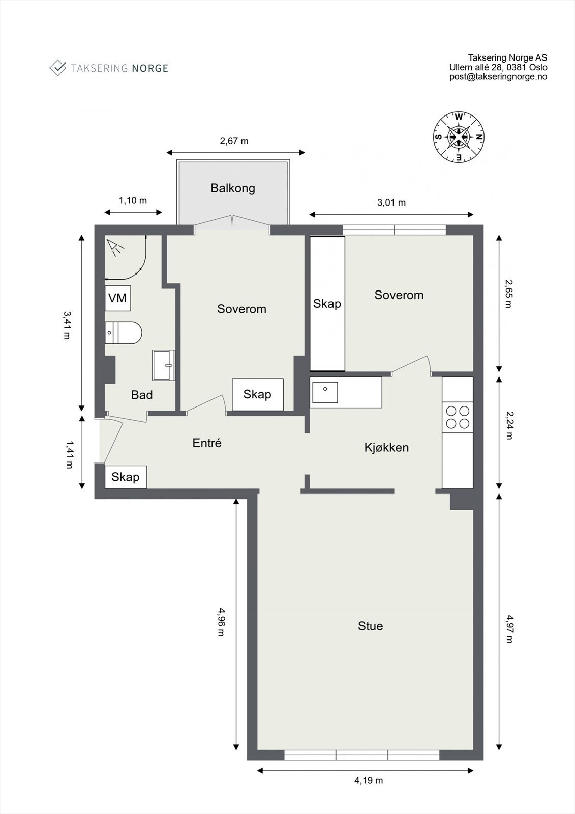 Plantegning Galleribilde