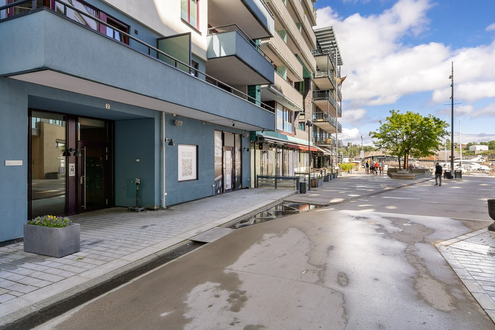 Inngangspartiet til Lille Stranden 2. Galleribilde