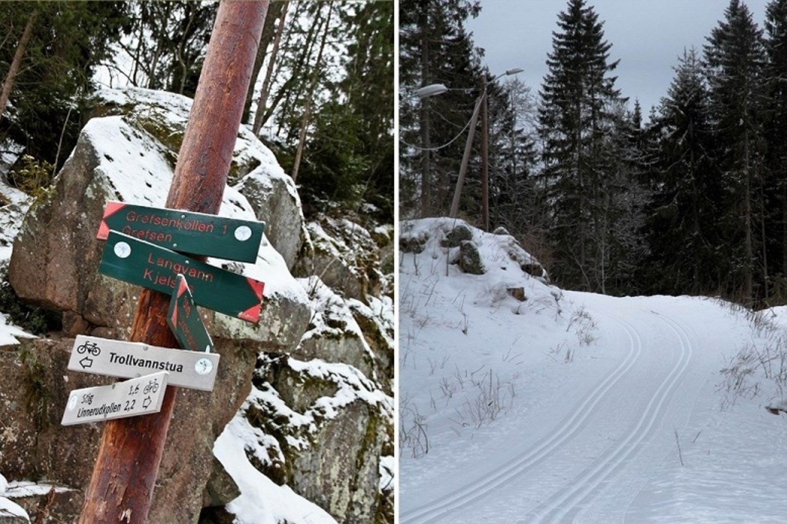 Det er kort vei inn i marka på begge sider, og ski og turmulighetene er nærmest uendelige. Galleribilde