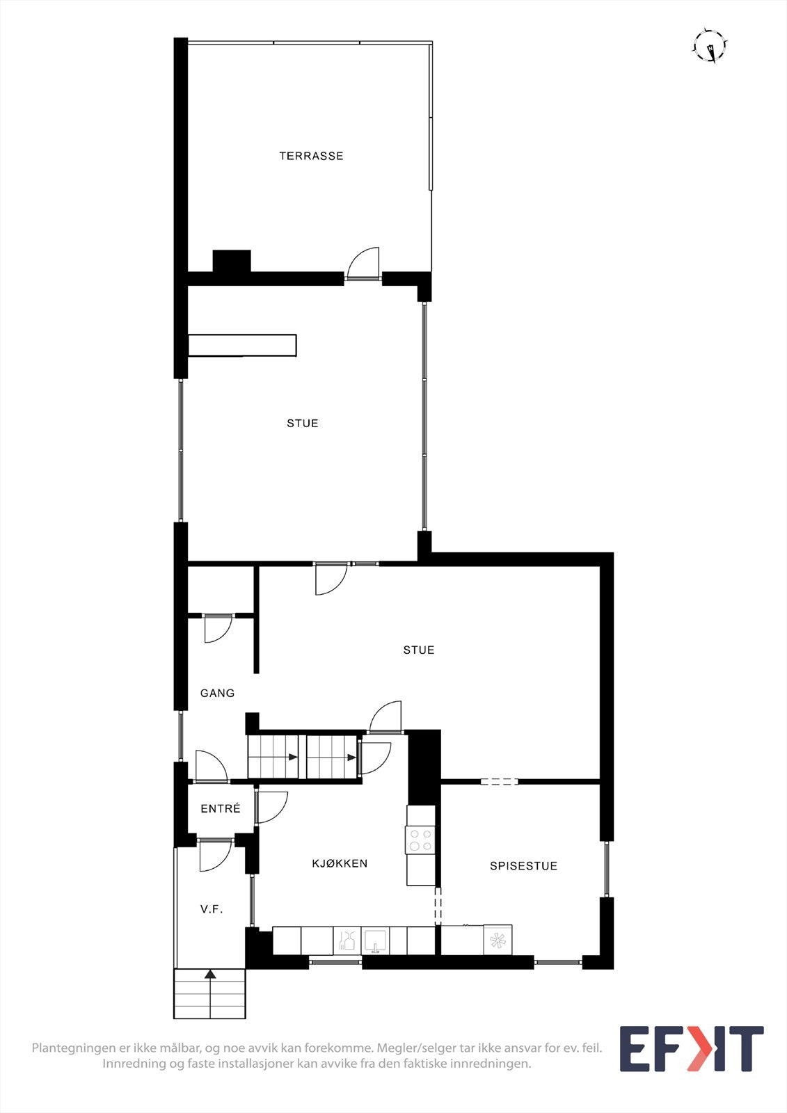 Plantegning 1. etasje. Galleribilde