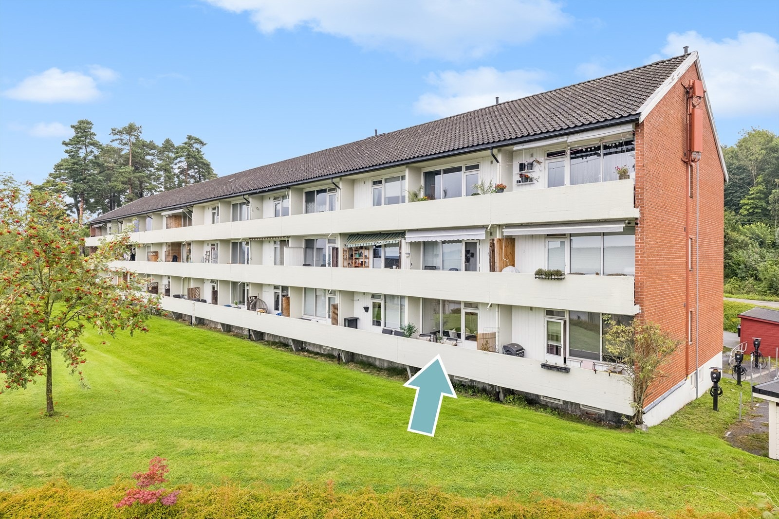 Leiligheten ligger i første etasje. Galleribilde