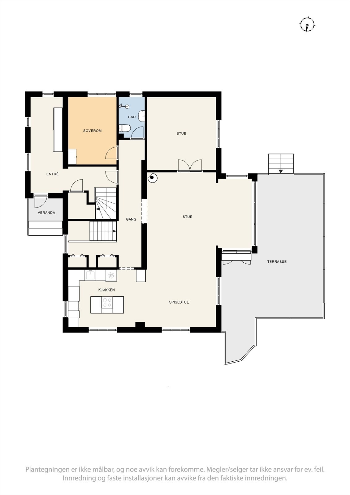 Plantegning - 1. etasje. Galleribilde