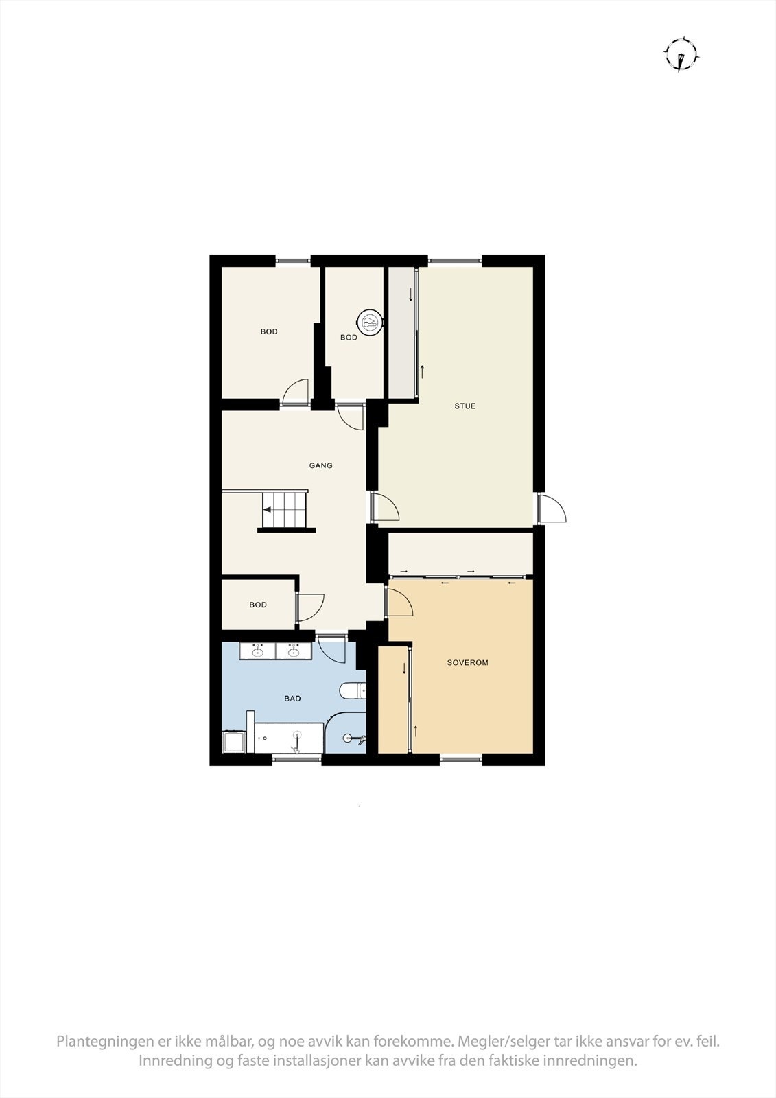 Plantegning - kjellerstue. Galleribilde