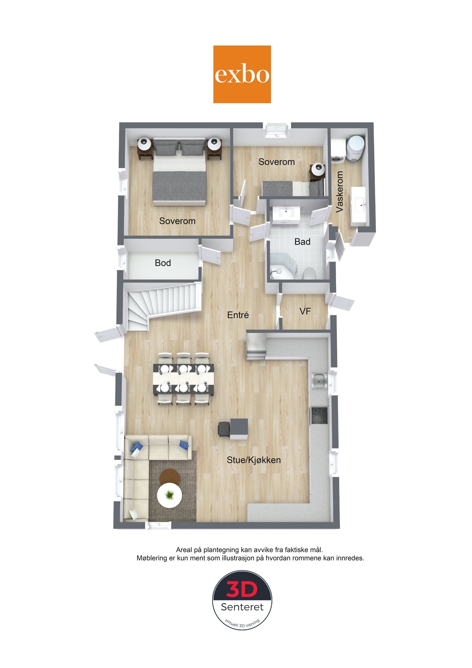 Plantegning 1. etg. Galleribilde