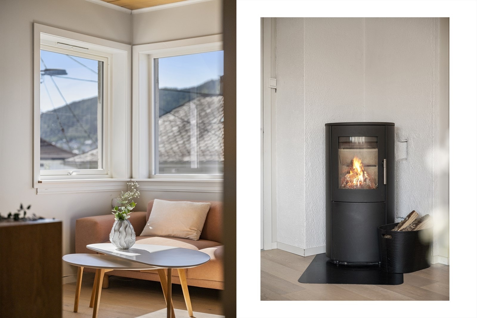 - Peis bidrar til lavere strømkostnader, en behagelig innetemperatur uansett årstid og ikke minst ekstra hygge - Galleribilde