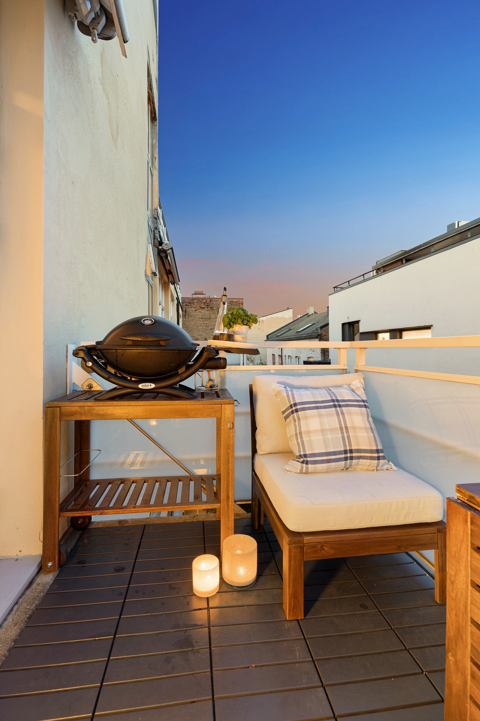 Stemningsbilde på kveldstid Galleribilde