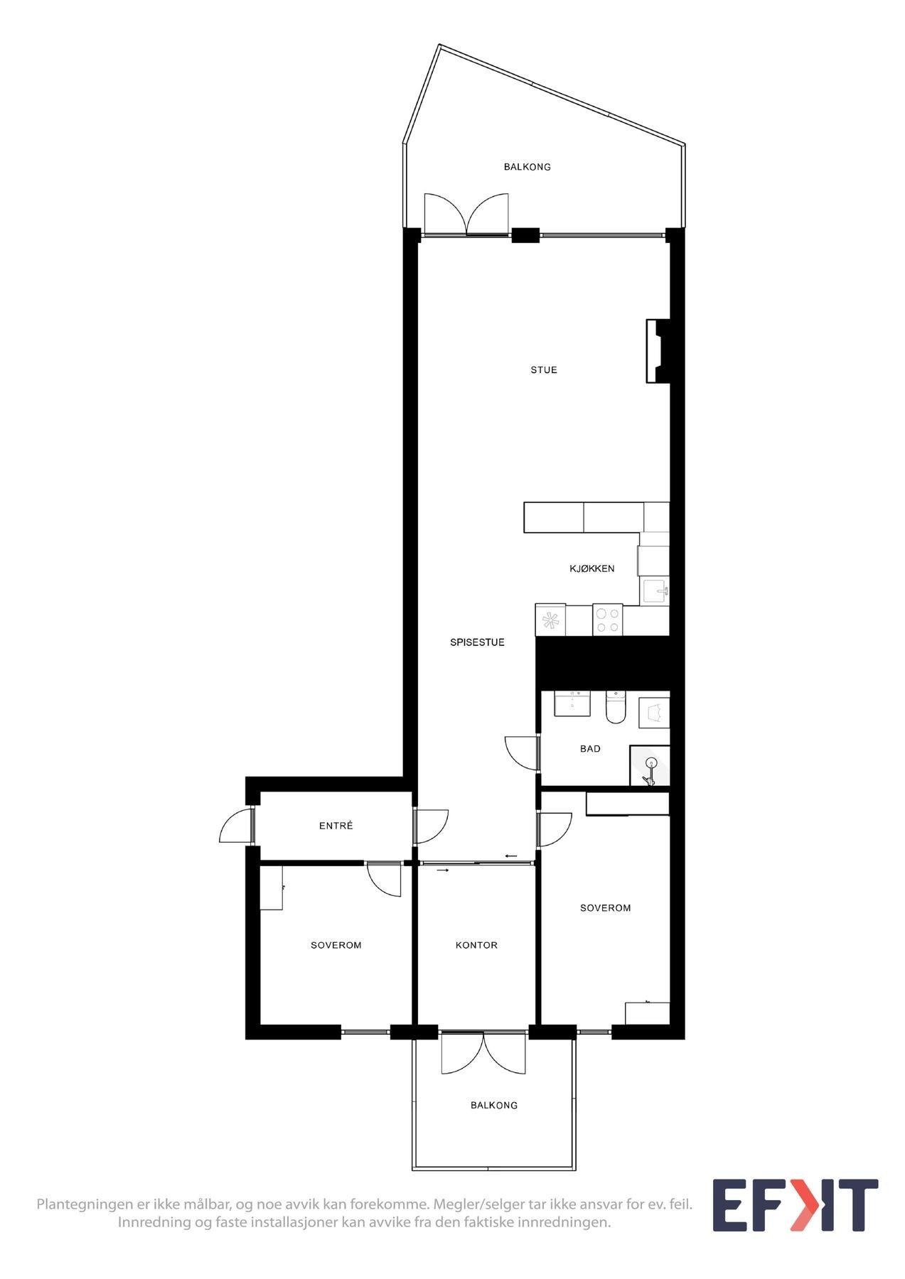 Plantegning 7.etg Galleribilde