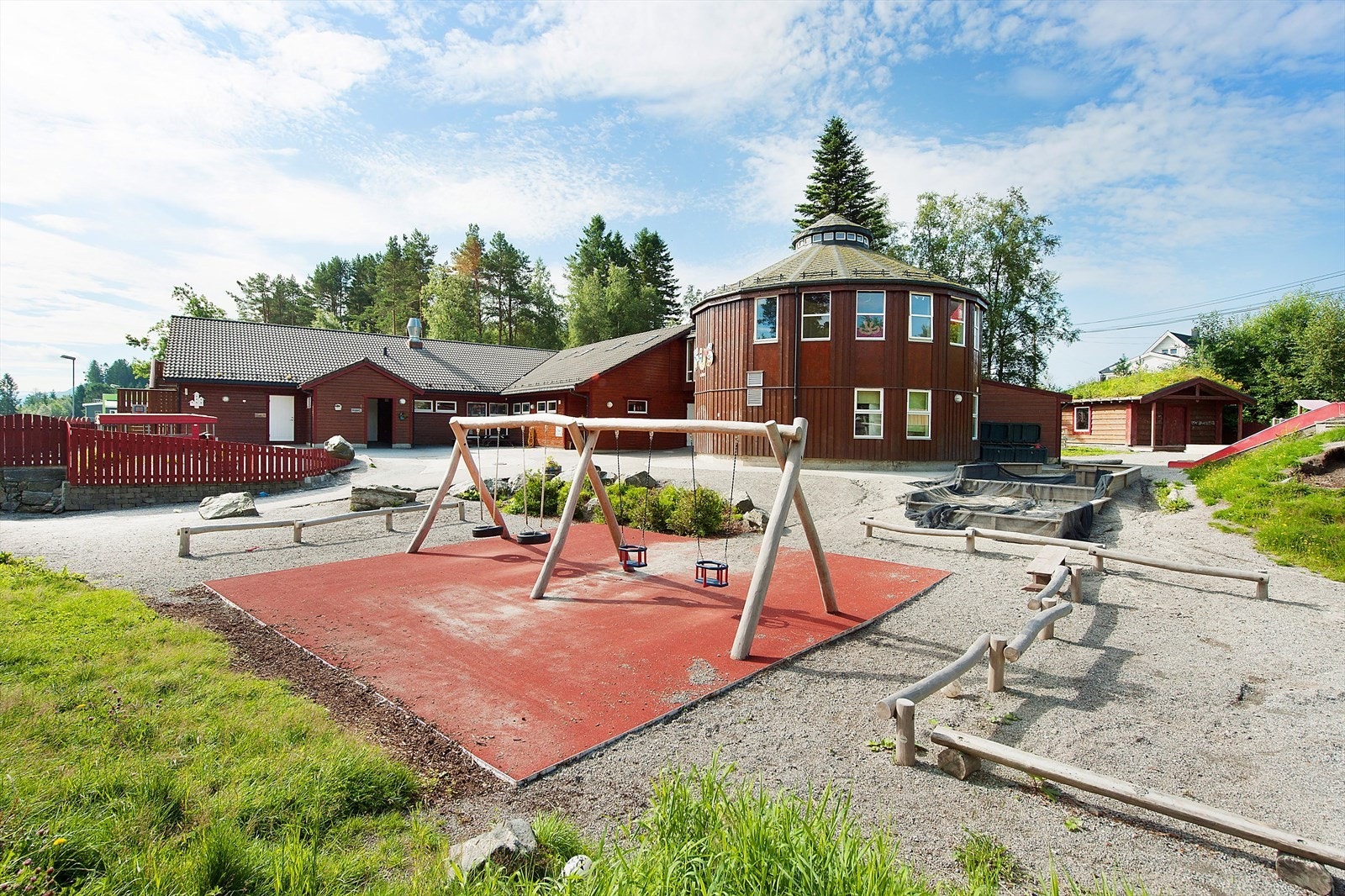 Barnehagen like ved Galleribilde