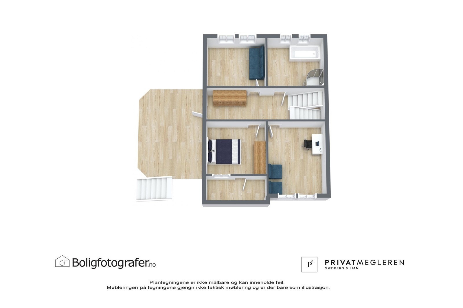 Plantegning 2. etasje - ikke målsatt, kun en illustrasjon. Galleribilde