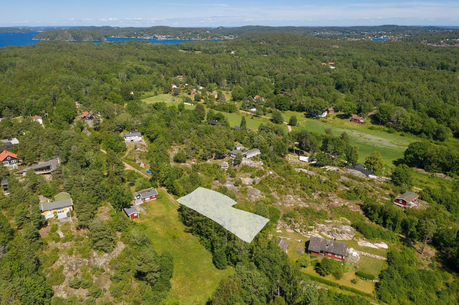 Ca. markering av tomten. Tomtegrensene kan avvike Galleribilde