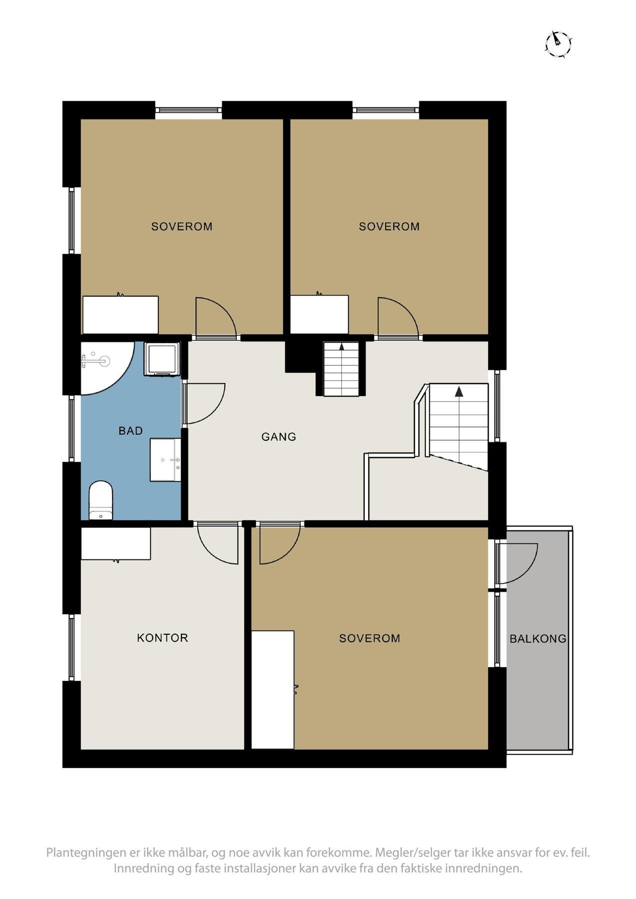 Plantegninger av 2.etg. Galleribilde