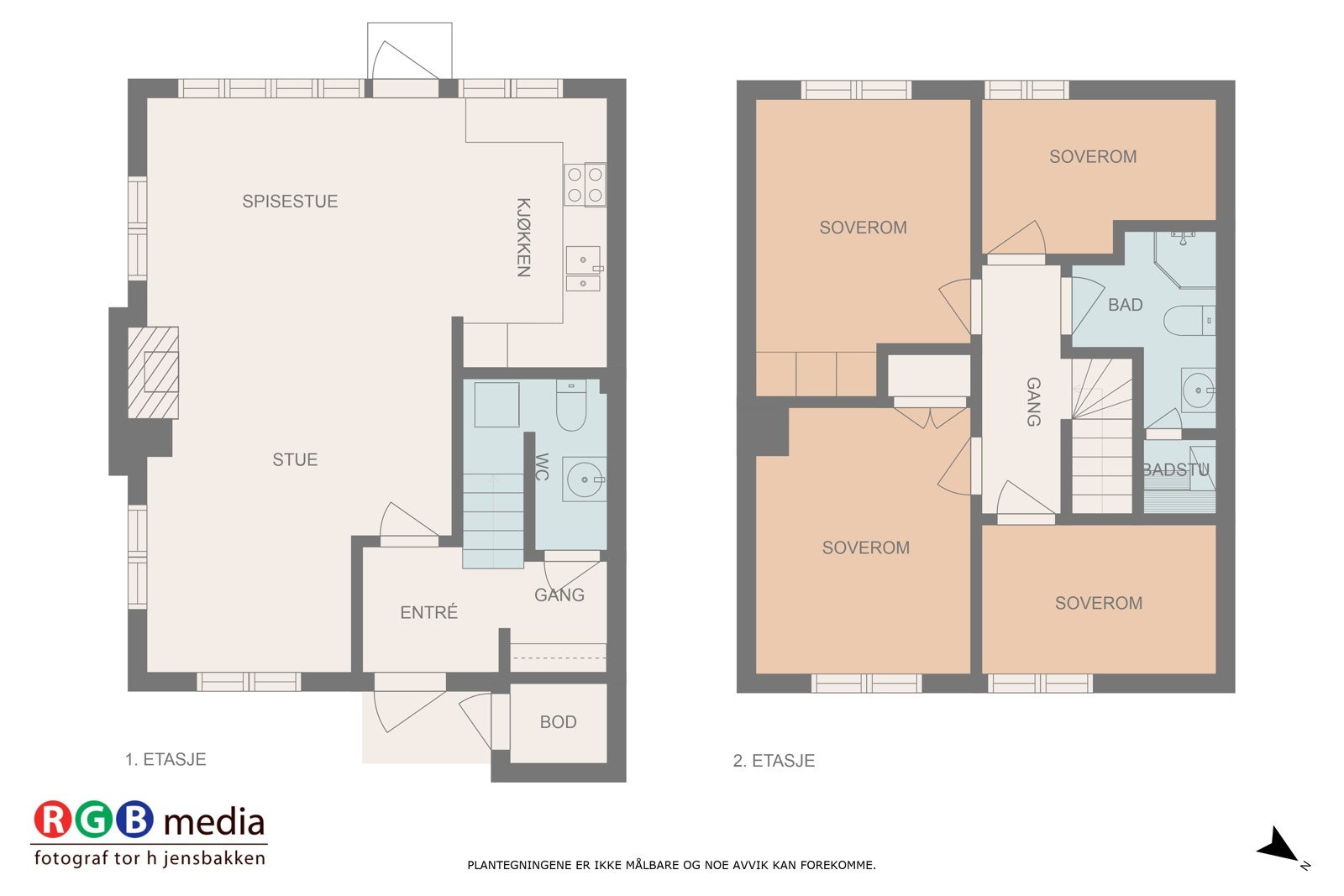 Plantegning av Bjønnlia 12. Galleribilde