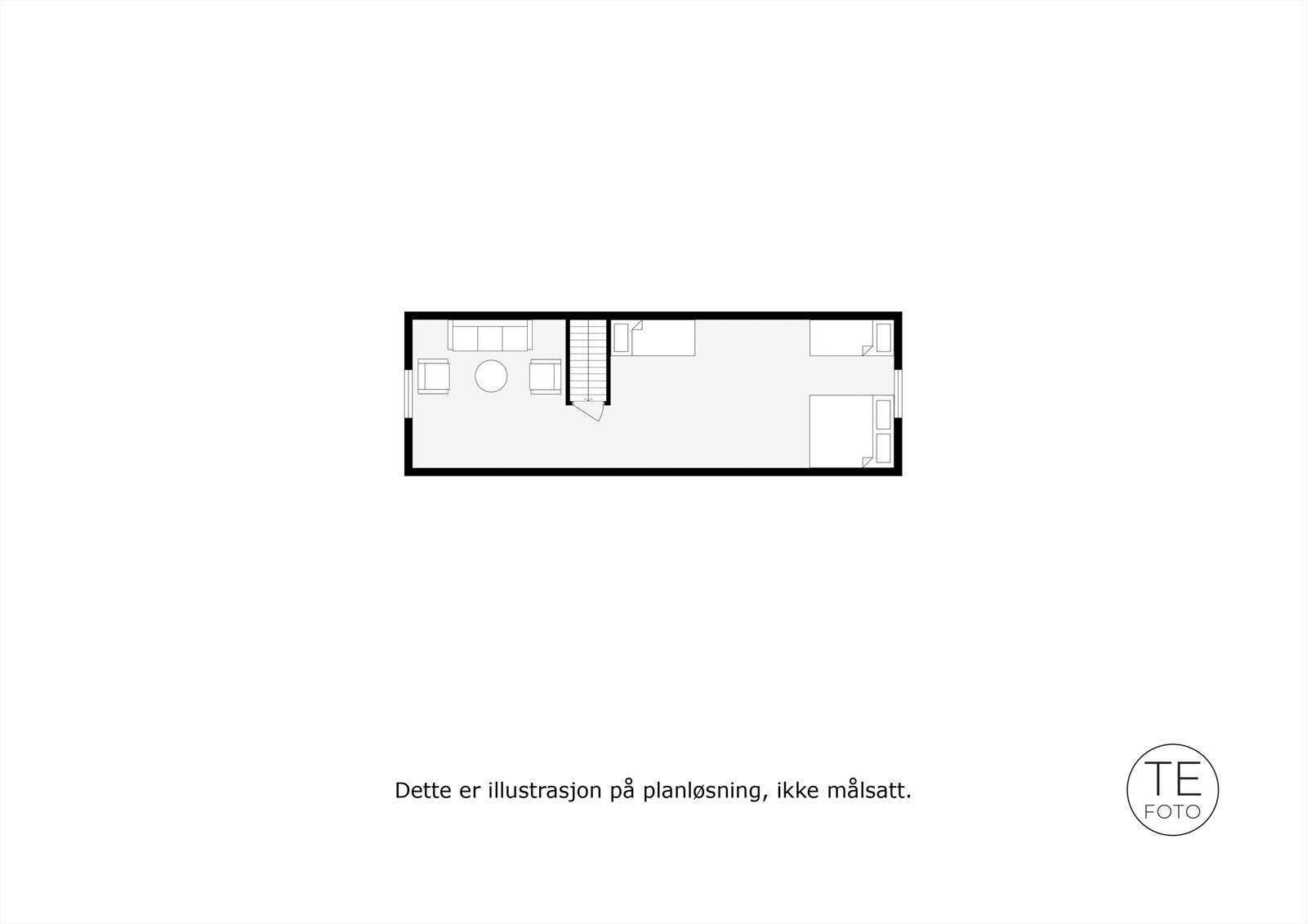 Plantegning loft. Galleribilde