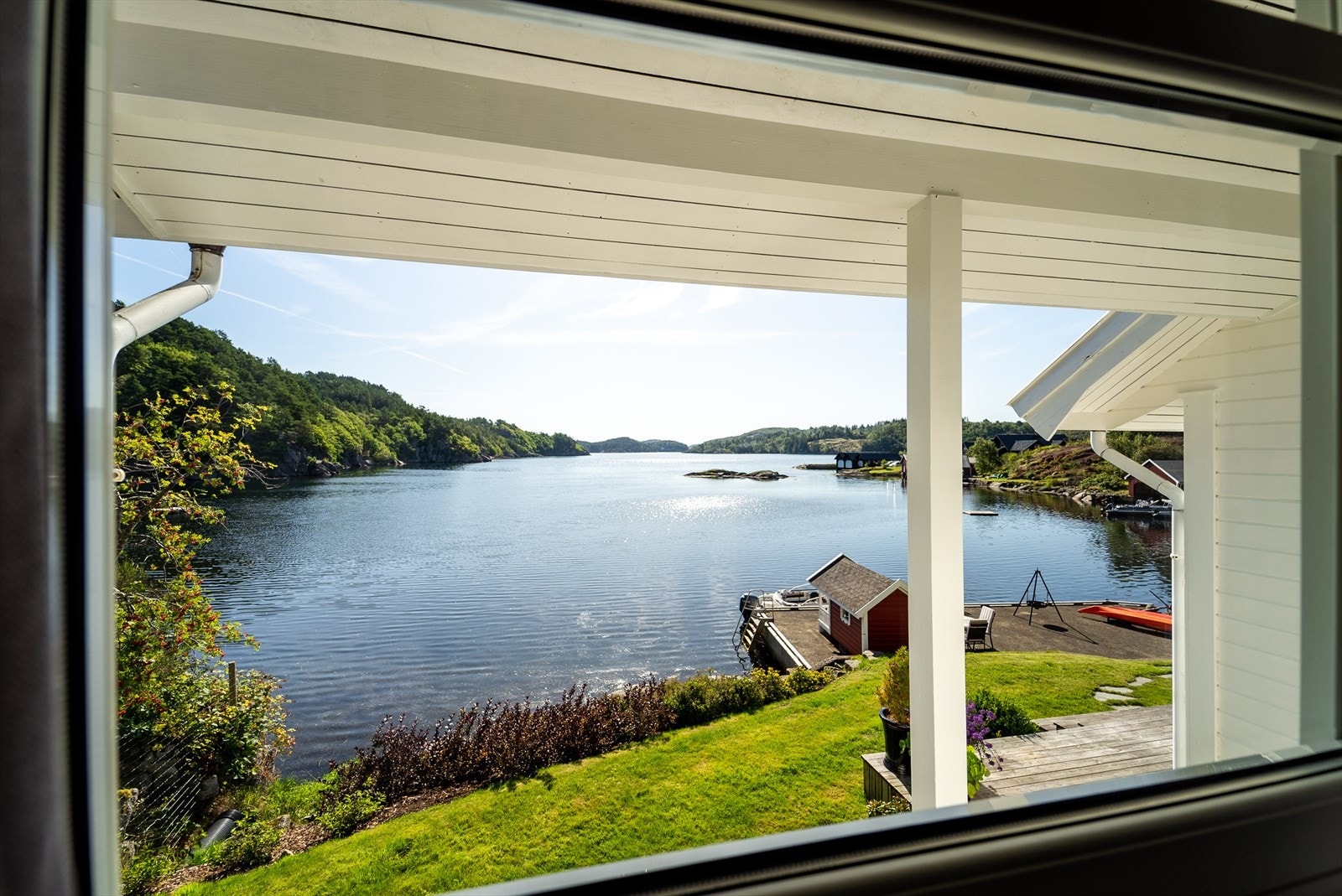 Utsikten sett fra soverommet. Galleribilde