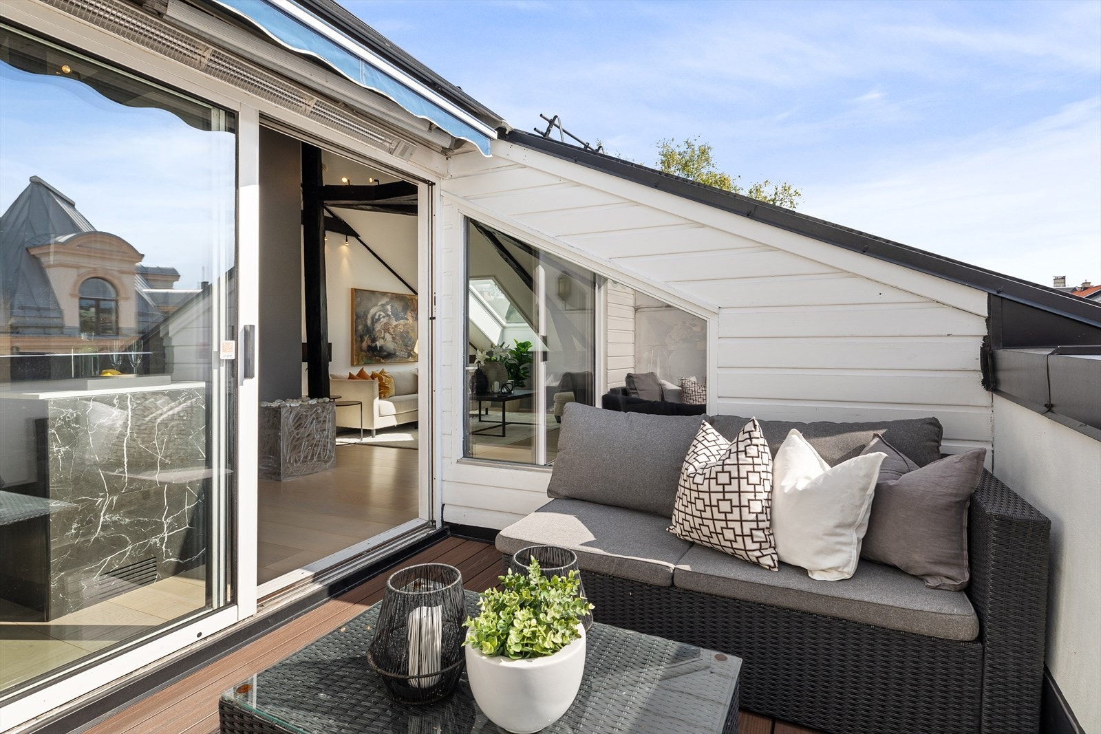 Velkommen til Maries gate 10 D - En lekker 3-roms loftsleilighet med nyere kjøkken og bad. Privat takterrasse Galleribilde