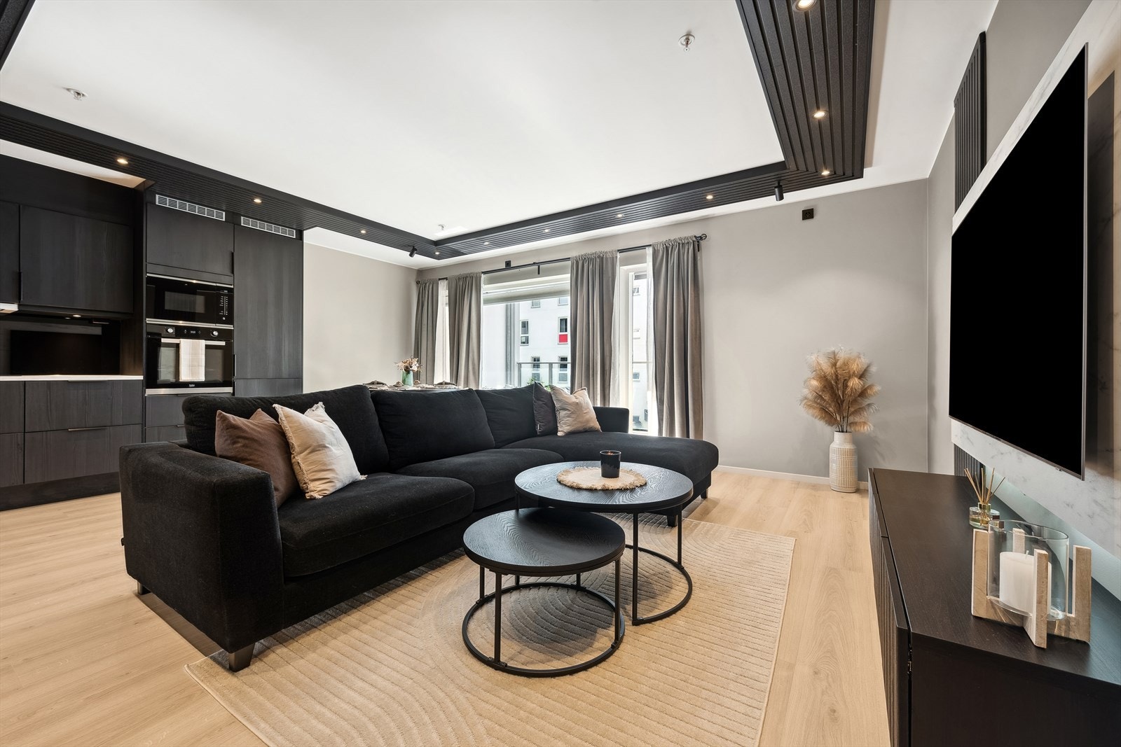 Leiligheten byr på en herlig stue som gir deg følelsen av enkel innredning. Galleribilde