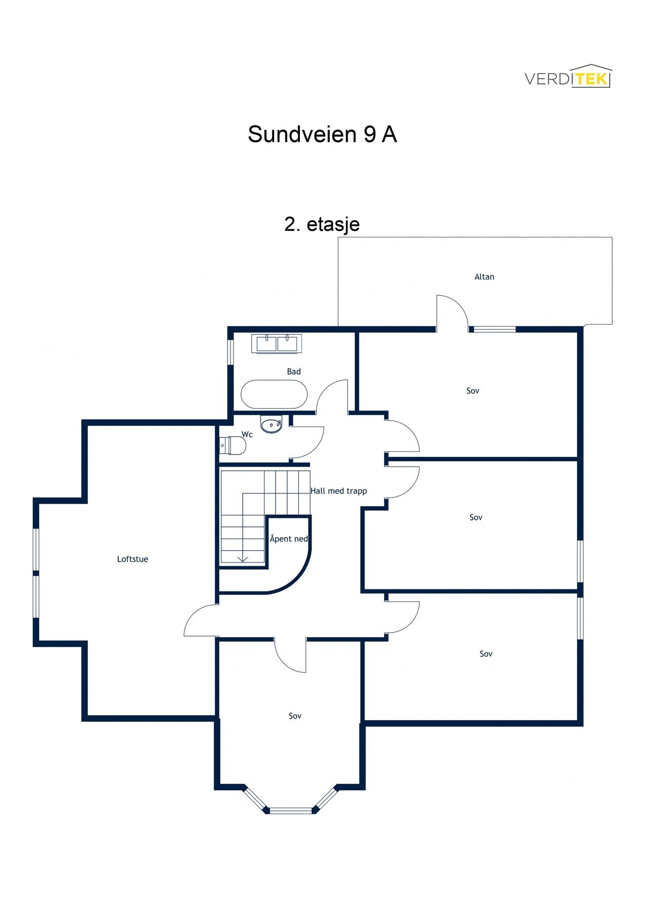 Plantegning 2.etasje Galleribilde