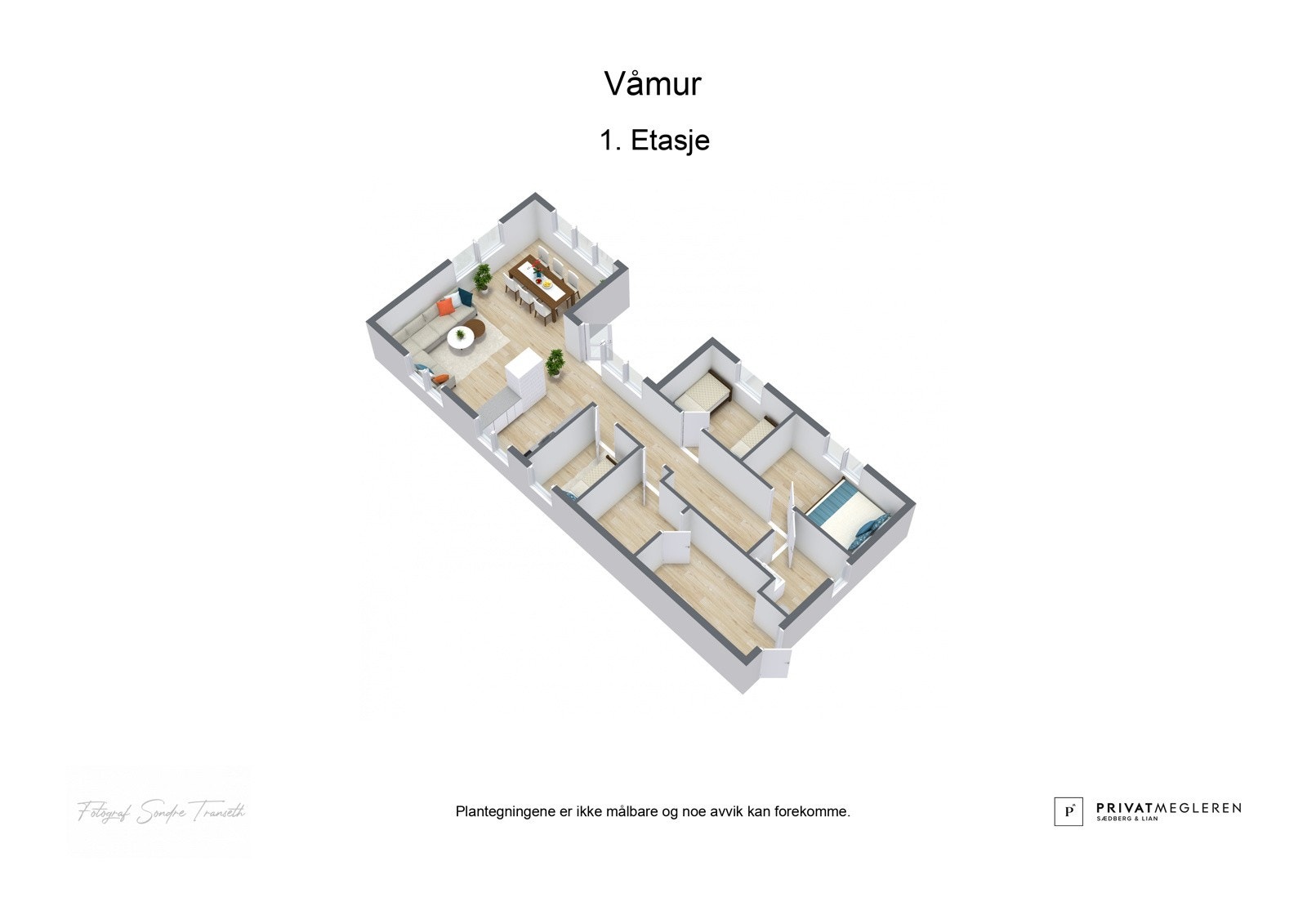 Planløsningen - alt på én flate. Galleribilde