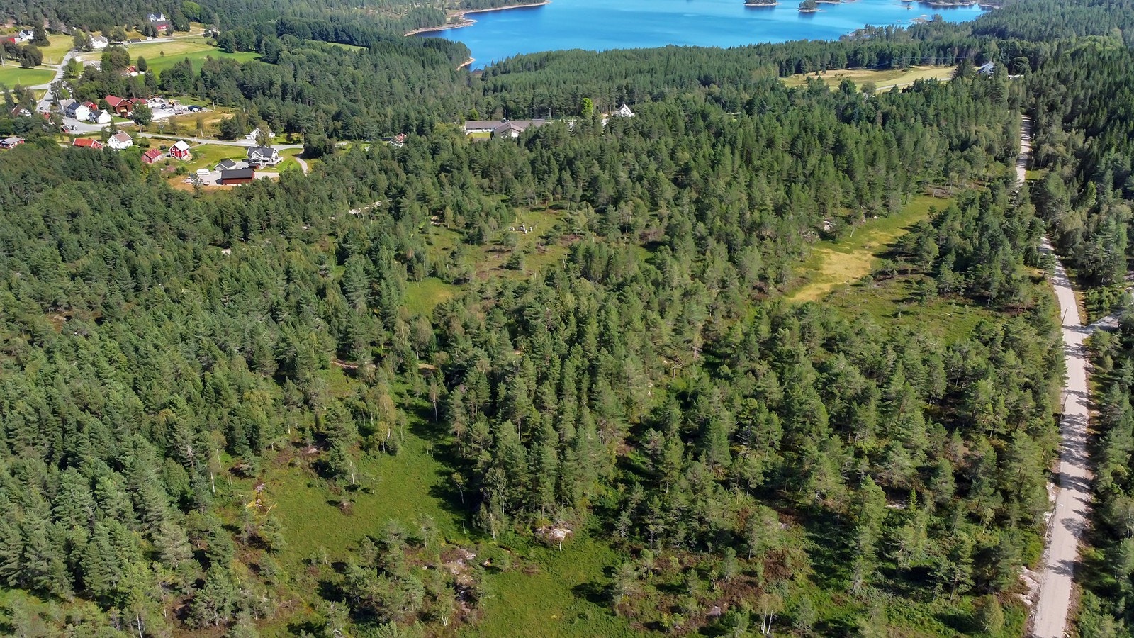 Oversiktsbilde av terreng. Galleribilde
