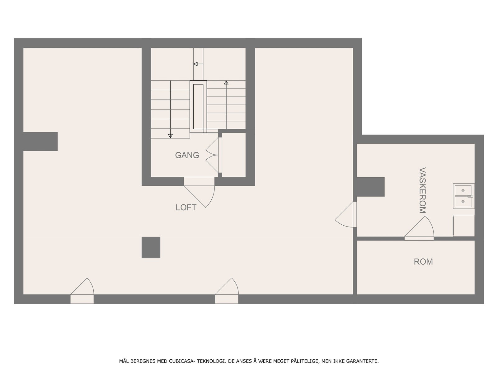 Full loftsetasje planskisse Galleribilde
